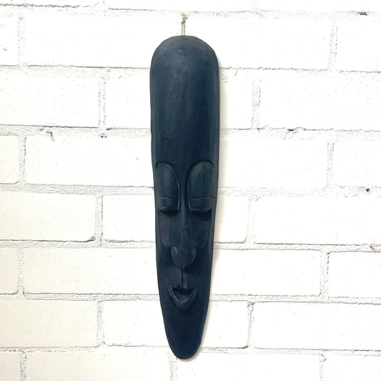 WOODEN  MASK HANGING 50X10CM