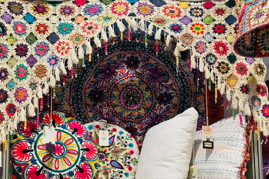 COTTON HANDCROCHET HANGING 120X60CM
