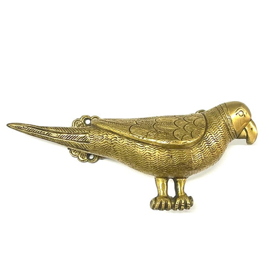 BRASS PARROT DOOR HANDLE 22X8CM