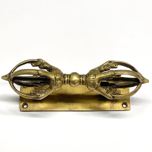 BRASS DORJE HANDLE
