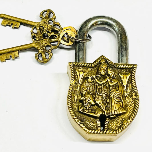 BRASS RADHAKRISHNA LOCK