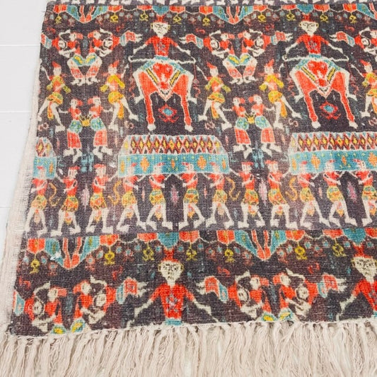 COTTON TRIBAL PRINT THROW 120x152CM