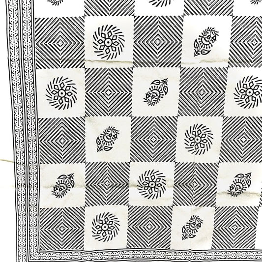 COTTON BLOCKPRINT BED COVER KING SIZE