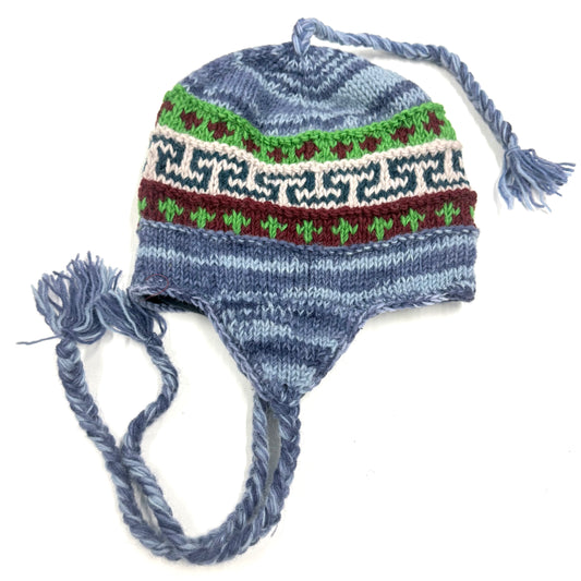 100% WOOL HAND KNITTED BEANY EAR COVER