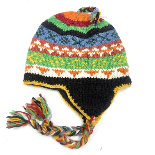 100% WOOL HAND KNITTED BEANY EAR COVER