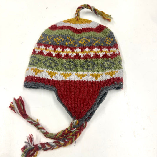 100% WOOL HAND KNITTED BEANY EAR COVER