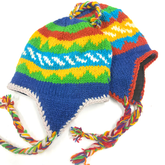 100% WOOL HAND KNITTED BEANY EAR COVER