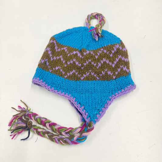 100% WOOL HAND KNITTED BEANY EAR COVER