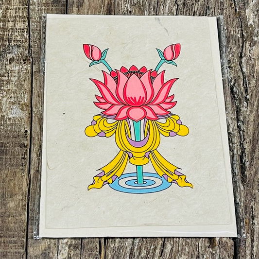 LOTUS CARD WITH ENVELOPE