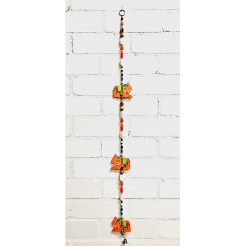 ELEPHANT N BEADS STRING HANGING 92cm