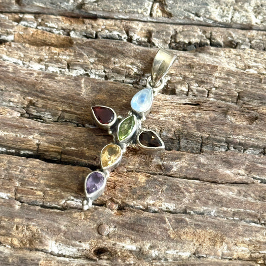 STERLING SILVER  AMETHYST PENDANT