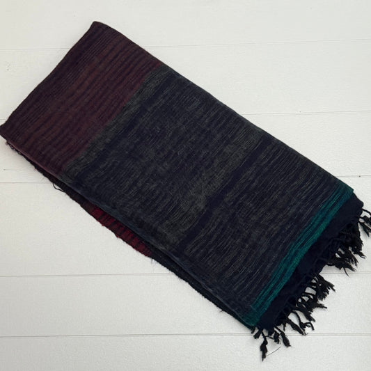 WOOL BLEND HANDLOOM BLANKET 110X260CM