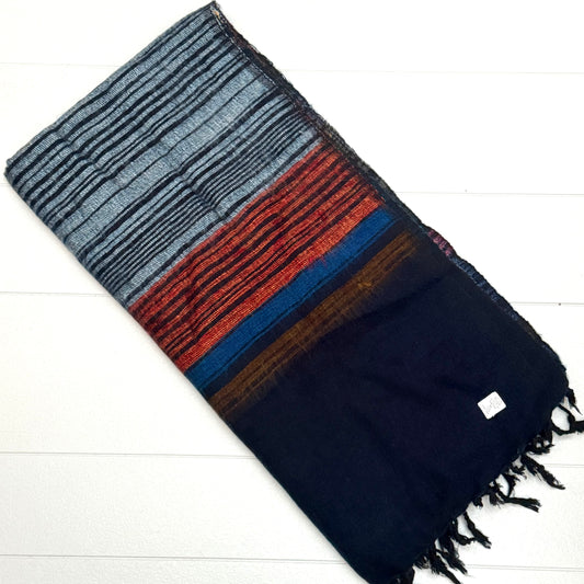 WOOL BLEND HANDLOOM BLANKET 110X260CM
