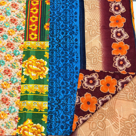 VINTAGE FINE STITCHED HEAVY WEIGHT BENGALI KANTHA JANB6