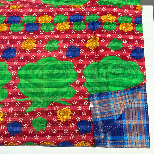 VINTAGE FINE STITCHED HEAVY WEIGHT BENGALI KANTHA JANB35