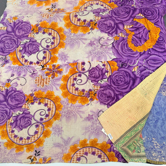 VINTAGE FINE STITCHED HEAVY WEIGHT BENGALI KANTHA JANB36