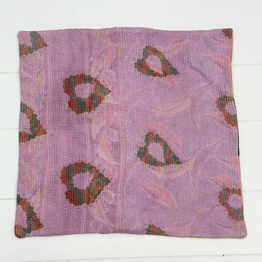 HAND STITCHED VINTAGE COTTON CUSHION COVER ONLY 45CM (Copy)