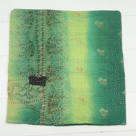 HAND STITCHED VINTAGE COTTON CUSHION COVER ONLY 40CM