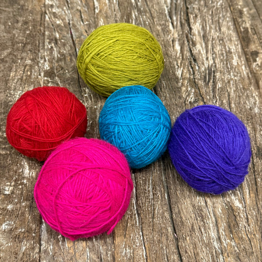 5PCS FELT WOOL YARN KNITTING, FELTING 100GM