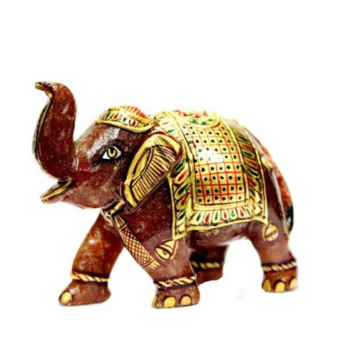 AVENTURINE PAINTED ELEPHANT L