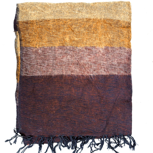 WOOL BLEND “Dusky Sunset” SHAWL 80x195CM