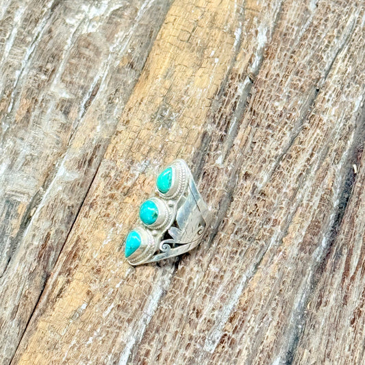STERLING SILVER TORQUOISE RING