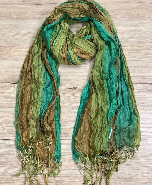 SILK T/D SCARF 180x55cm