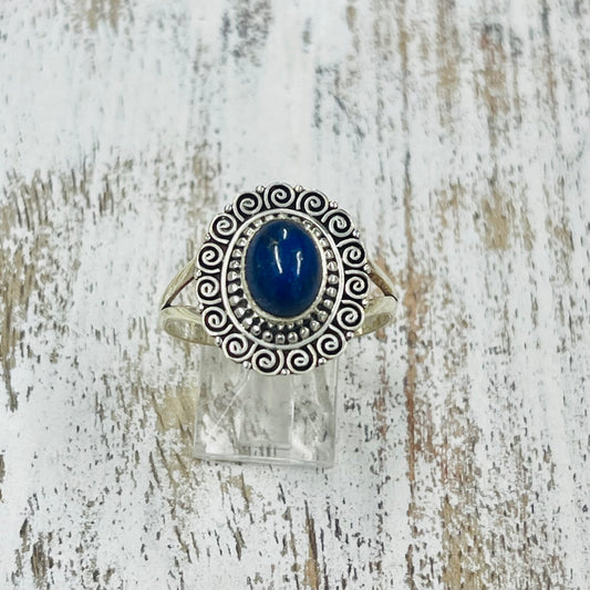STERLING SILVER LAPIZ RING
