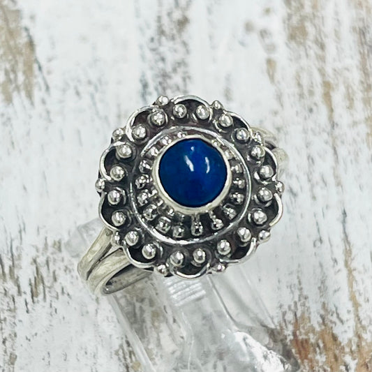 STERLING SILVER LAPIZ RING