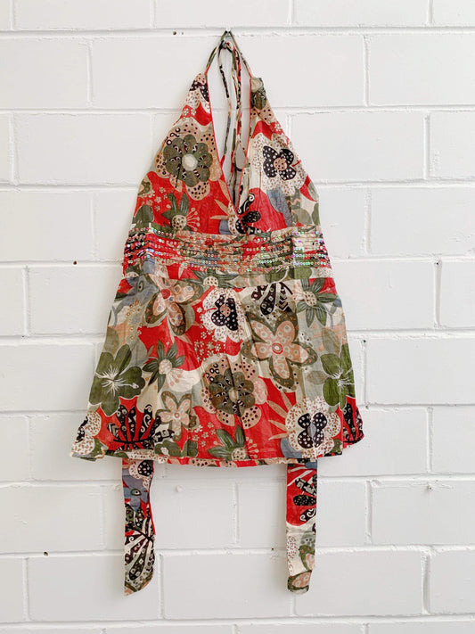 100% COTTON PRINTED TOP