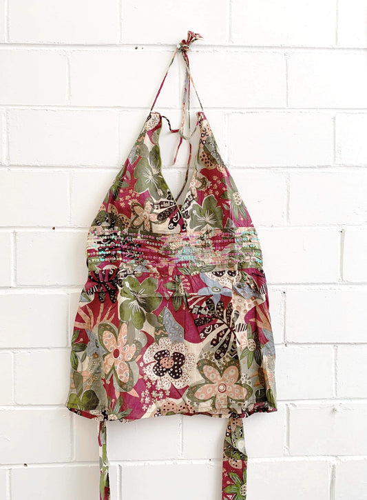 100% COTTON PRINTED TOP