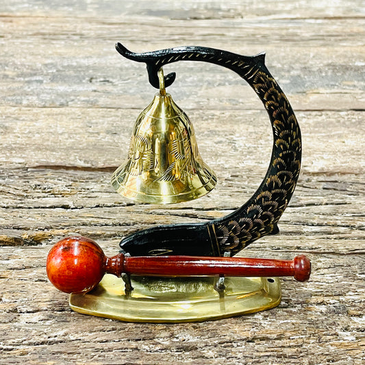 BRASS FISH BELL 15x12CM