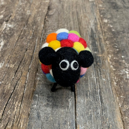 HANDMADE FELT BALL SHEEP