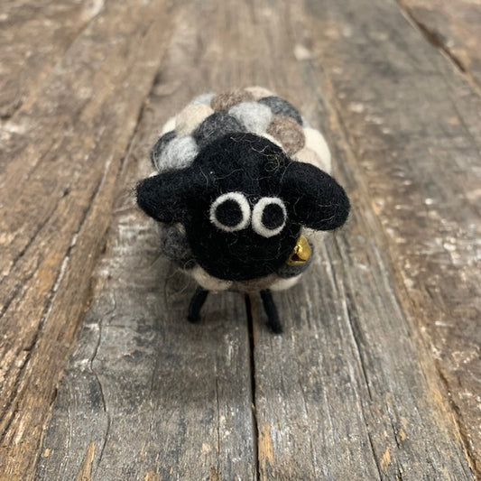 HANDMADE FELT BALL SHEEP