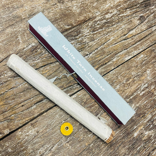 WHITE TARA TIBETAN INCENSE W/HOLDER