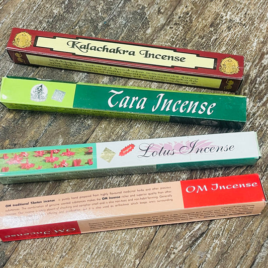 4PCS-NATURAL HERBAL TIBETAN INCENSE 27cm