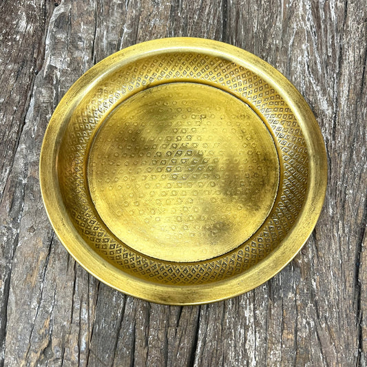 BRASS FINISH BOWL 20CM