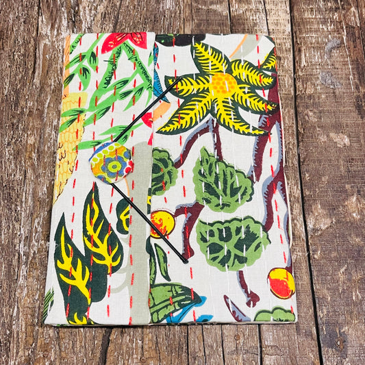 TROPICAL HANDSTICHED JOURNAL LRG