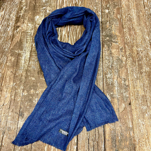 WOOL N CASHMERE BLEND 'MIDNIGHT' SOFT SHAWLS