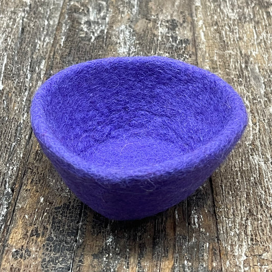 HANDMADE FELT BOWL 10X5CM