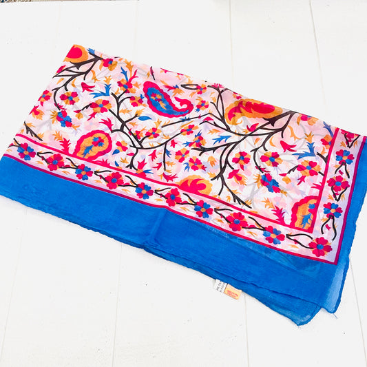 SILK PRINTED SCARF 60X180cm