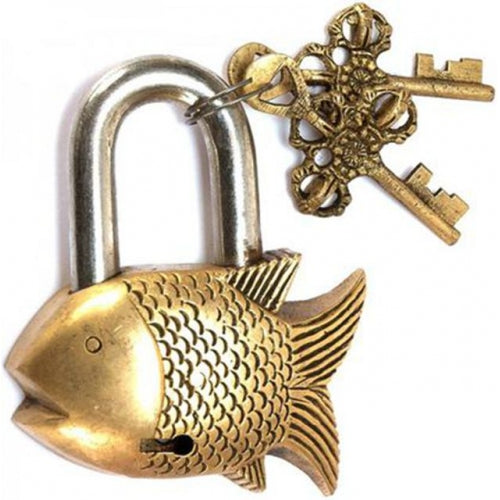 BRASS FISH LOCK
