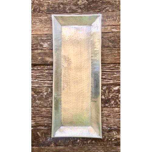 SILVER LONG TRAY 60x28cm