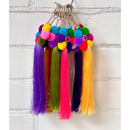 HANDMADE TASSELED KEY HOLDER