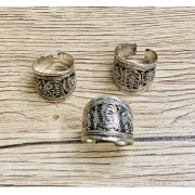 GERMAN SILVER OM RING