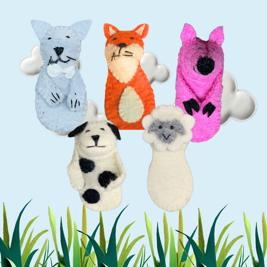 FELT “FARM ANIMALS” BUNDLE FINGER PUPPET