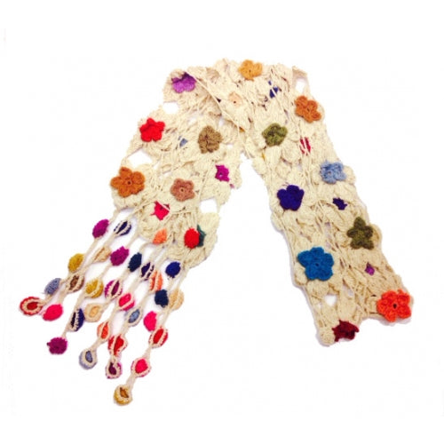 COTTON HANDCROCHET SCARF