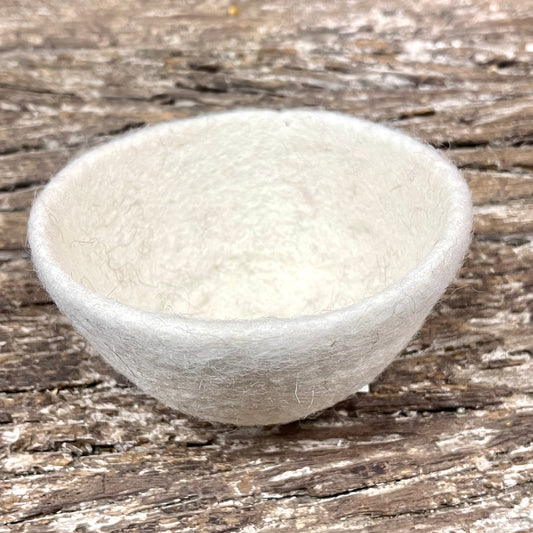 HANDMADE FELT BOWL 10X5CM