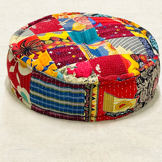 BENGALI KANTHA COTTON OTTOMAN 60X20CM