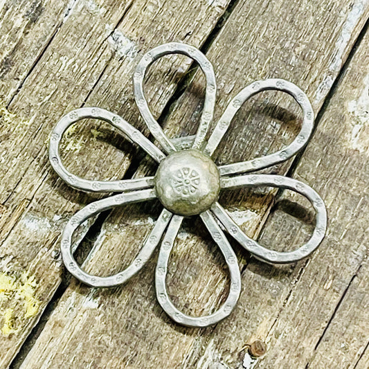 STERLING SILVER  FLOWER PENDANT